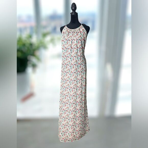 BARNEYS New York 100% Silk Floral Maxi Dress Size 40 - Picture 15 of 15